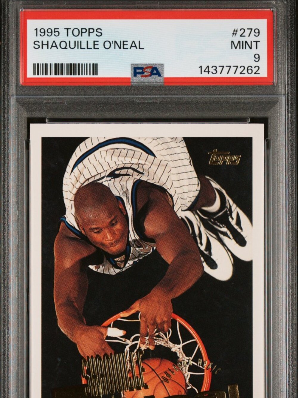 1995 Topps Shaquille O'Neal #279 PSA 9